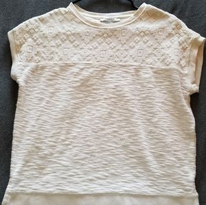 Laced overlay sweater